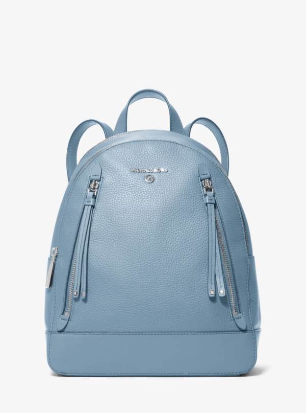 Damske Batohy Michael Kors Brooklyn Large Pebbled Leather Námornícka Modrá - Kabelky Michael Kors Obchod | LXFDI-4607